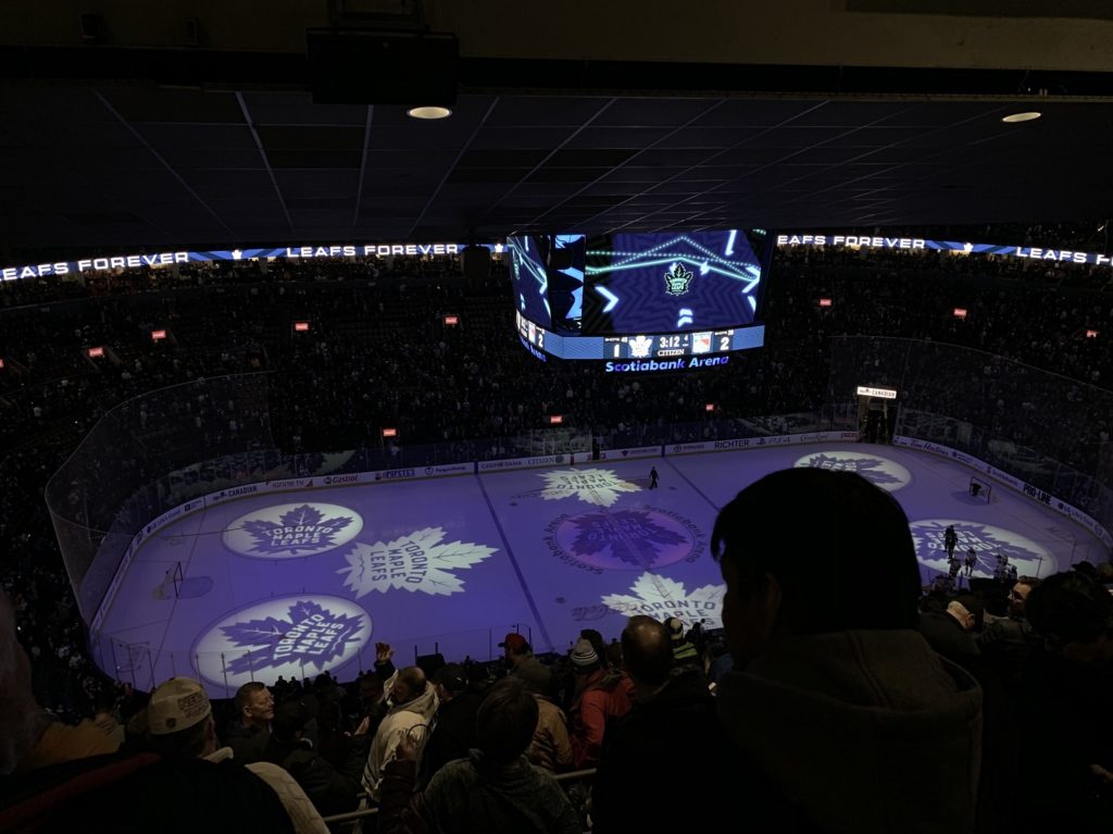 Ambiance à la Scotiabank Arena