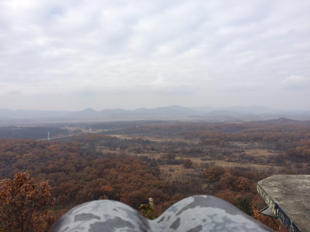 Vue sur la Corée du Nord