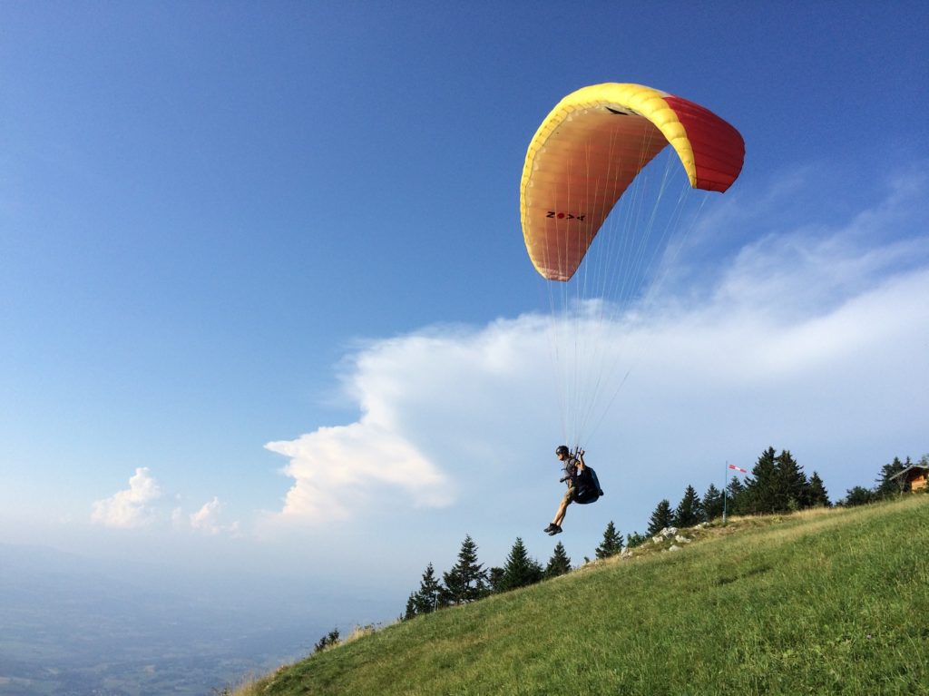 Parapente au mont Revard