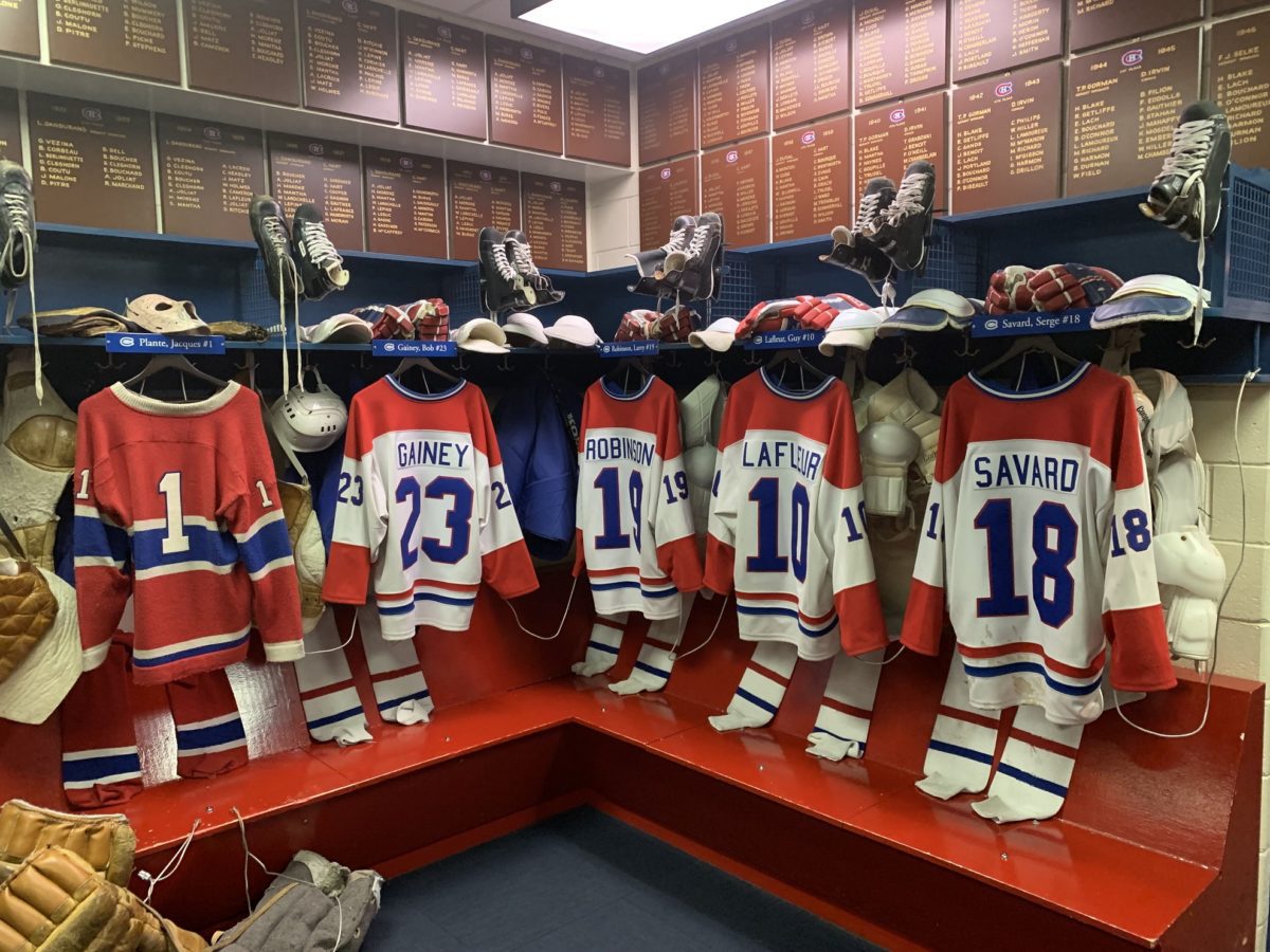 Vestiaire au Hockey Hall of Fame