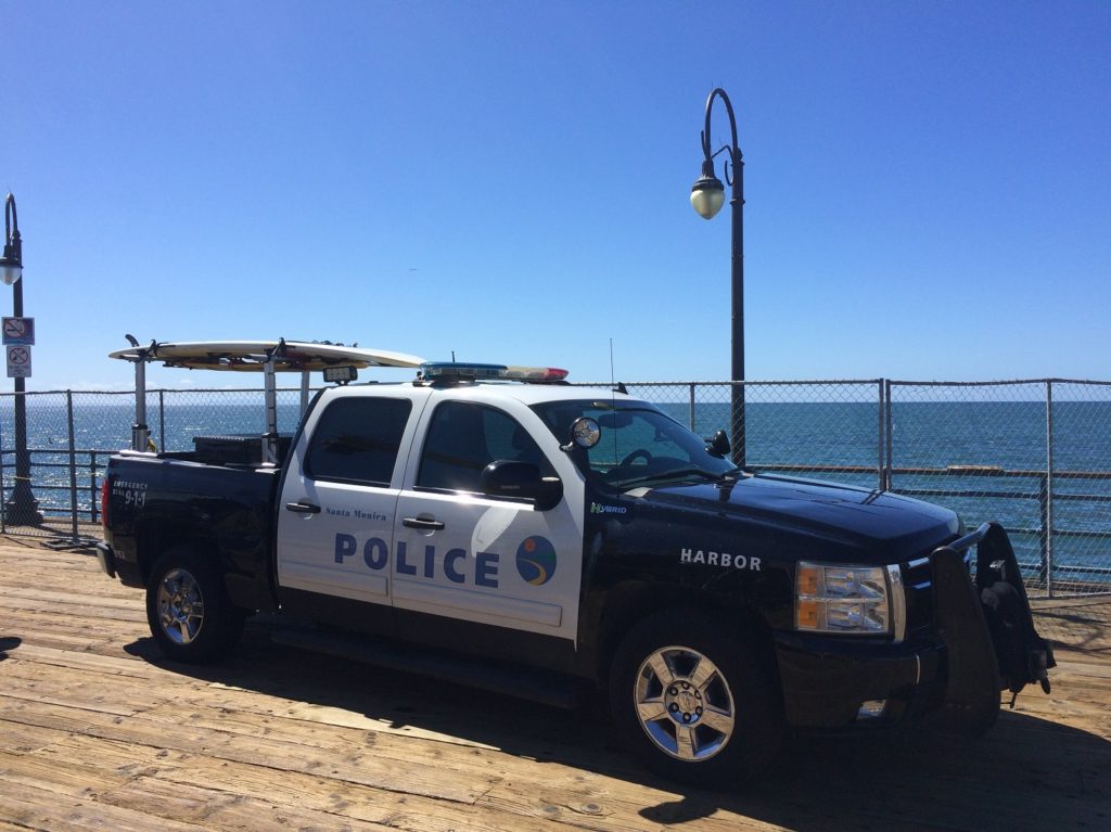 Voiture de police à Santa Monice