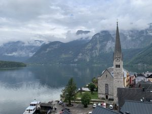 Eglise lutherienne Hallstatt lac