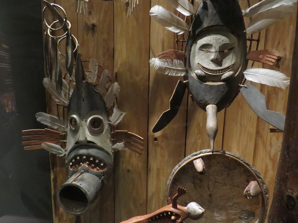 Des masques au musée national des Indiens d'Amérique
