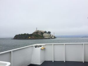 L'île d'Alcatraz depuis le bateau