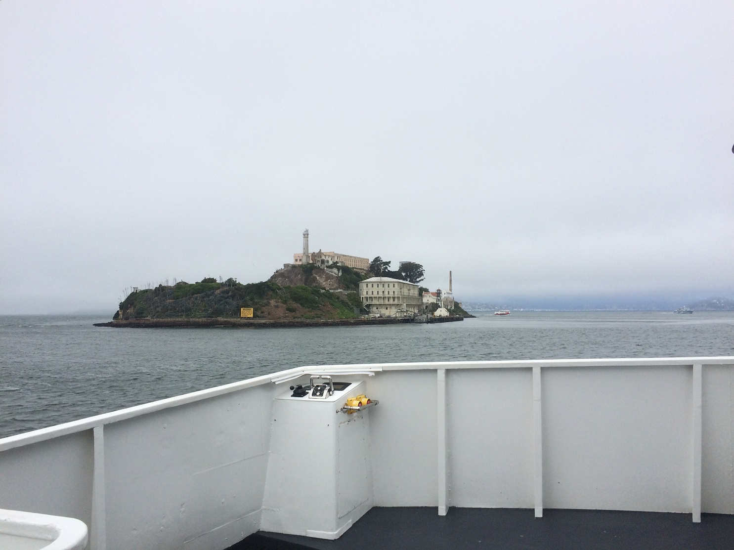 L'île d'Alcatraz depuis le bateau