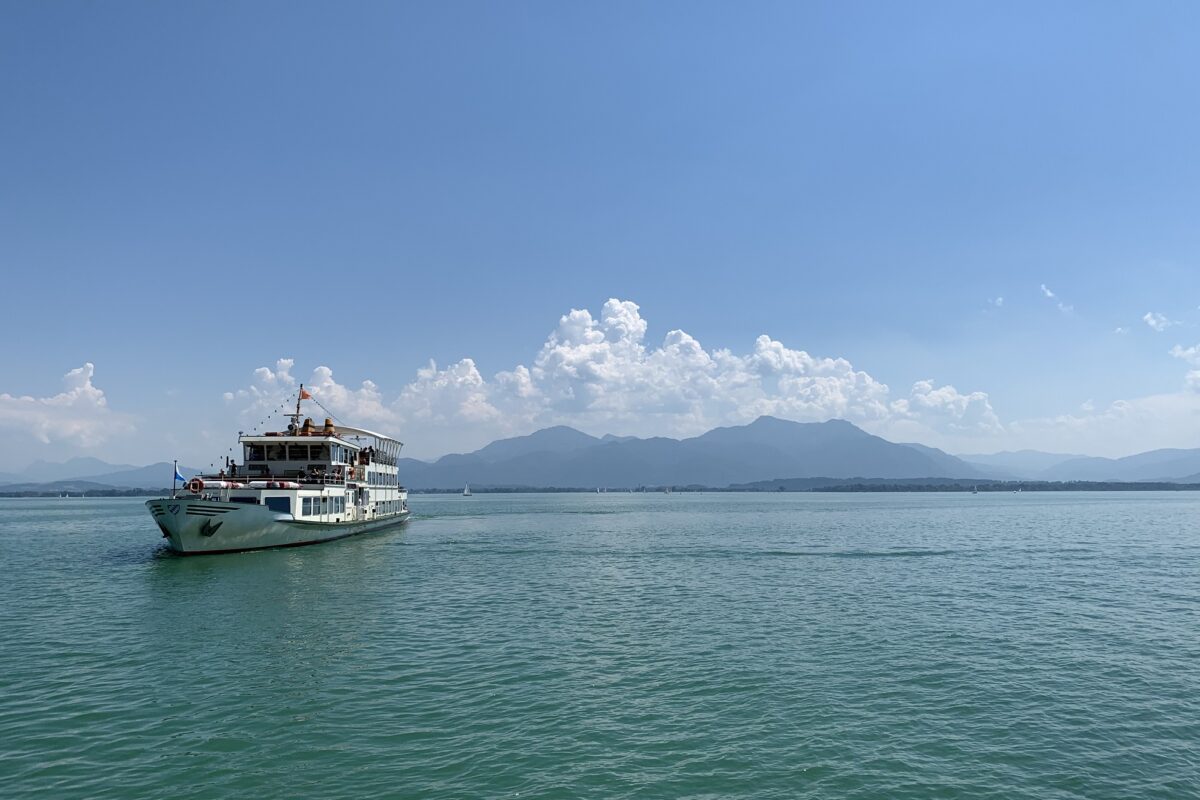 Bateau sur le lac de Chiemsee