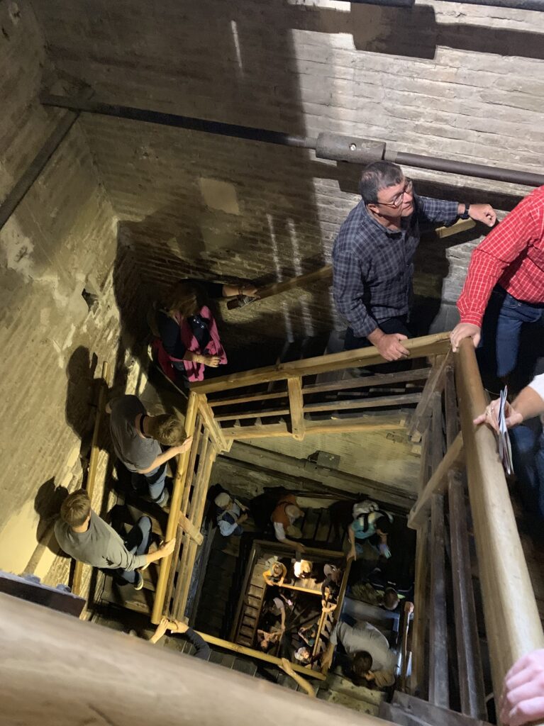 L'escalier intérieur de la tour Asinelli