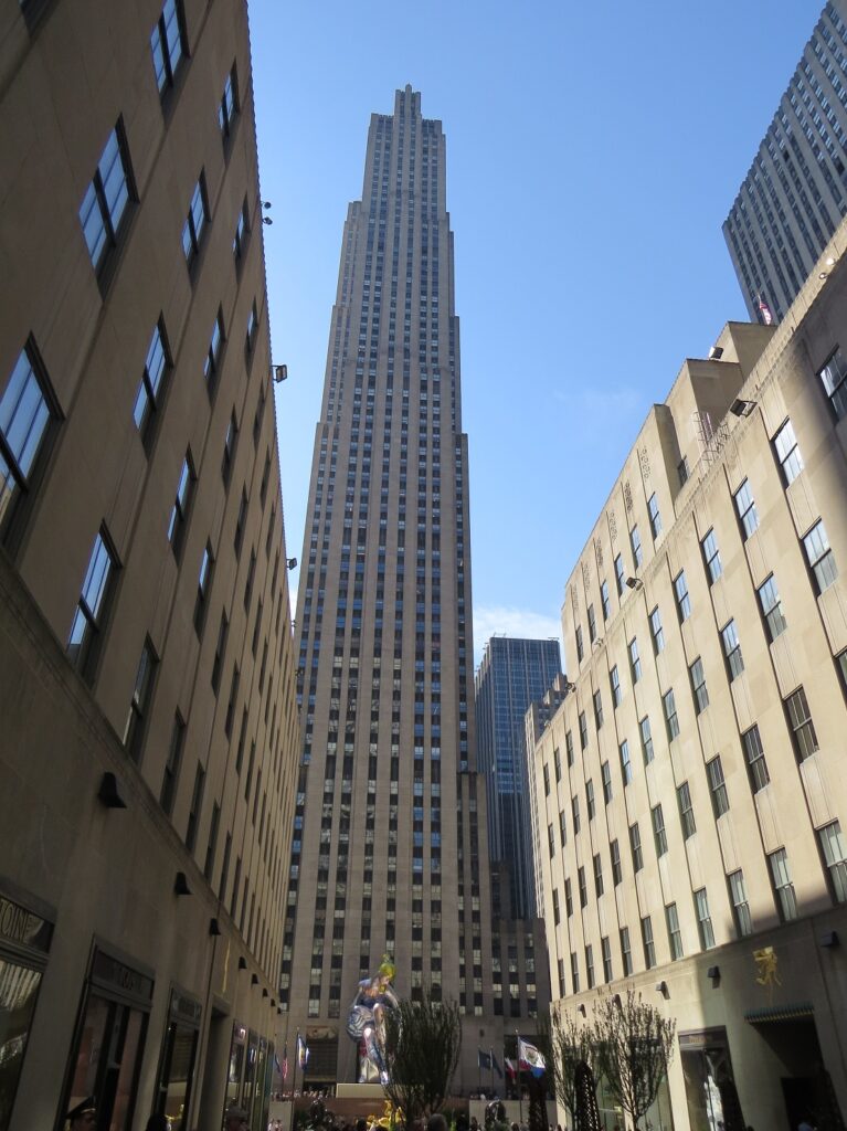 Vue sur le Comcast building depuis la 5e avenue