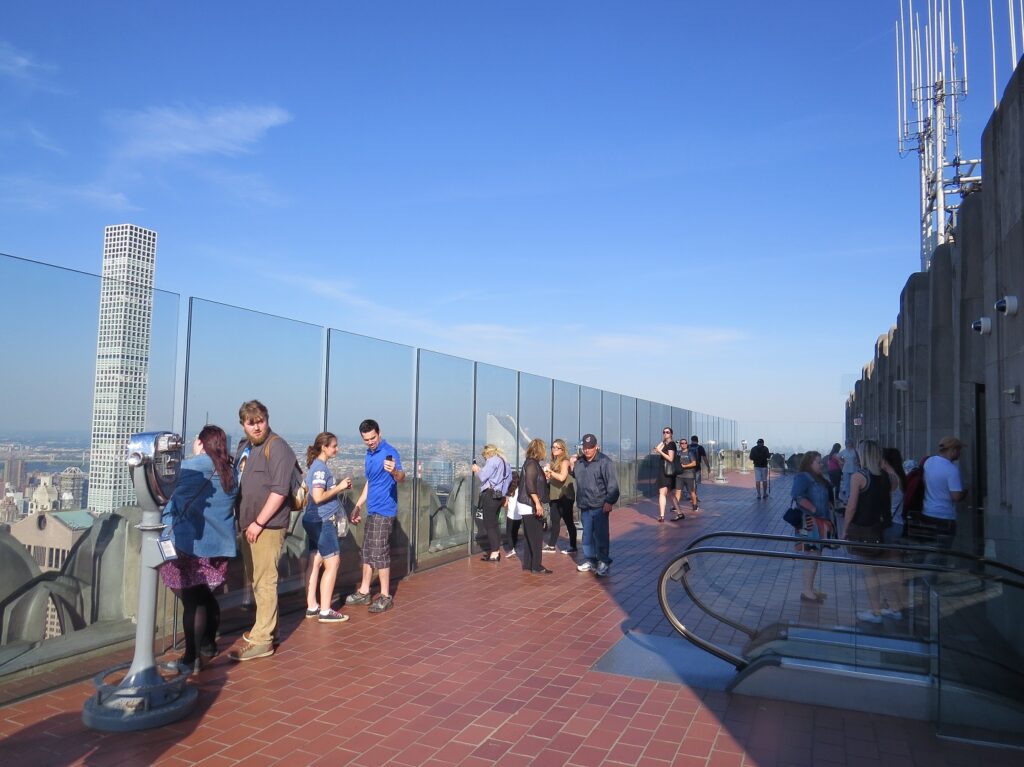 Terrasse d'observation au sommet