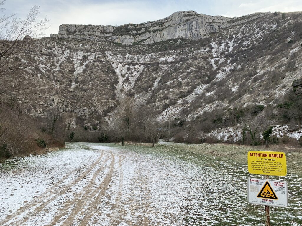 Vue depuis le village en contrebas