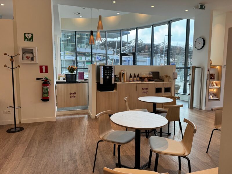 L'intérieur du salon Eurostar à Bruxelles