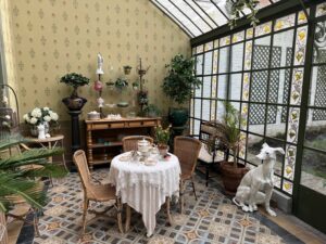 L'intérieur du jardin d'hiver