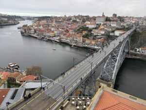 La vue sur le Ponte Luís depuis les hauteurs de l'église du Mosteiro da Serra do Pilar