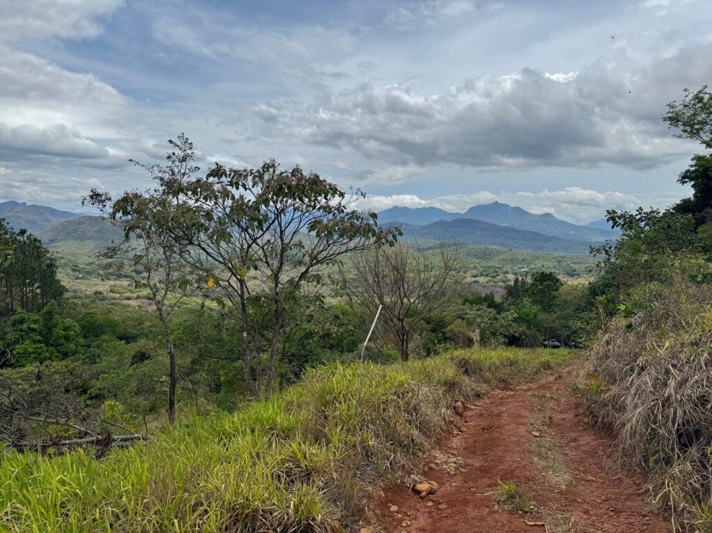 Les bords de route offrent quelques vues splendides sur la cordillère centrale du Panama, qui invitent à la randonnée