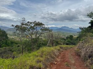 Les bords de route offrent quelques vues splendides sur la cordillère centrale du Panama, qui invitent à la randonnée