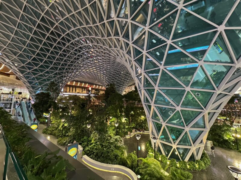 Inauguré en 2022, The Orchard est un jardin tropical de 6000m² en plein cœur de l'aéroport international Hamad de Doha