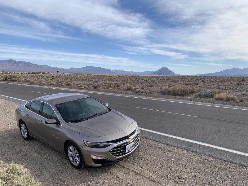 Sur la route 190, entre Death Valley Junction et l'entrée du parc de la Vallée de la Mort (en arrivant depuis Las Vegas)