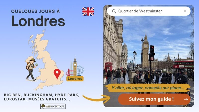 Découvrir mon guide pour préparer un séjour de quelques jours à Londres : Big Ben, Buckingham, Hyde Park, Eurostar, musées gratuits...