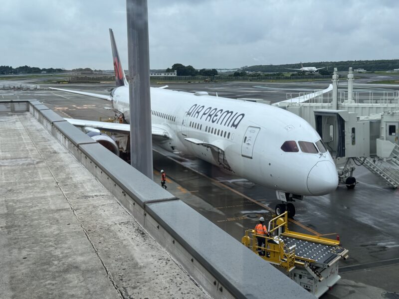Notre Boeing 787-900 arrive à l'aéroport de Tokyo-Narita depuis Séoul