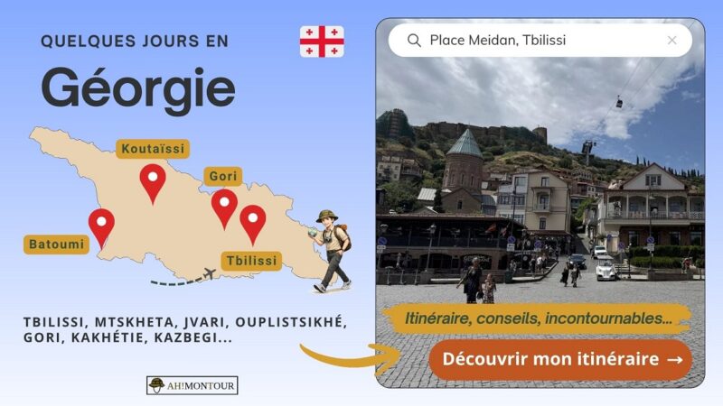 Découvrir mon guide pour préparer un séjour de quelques jours en Géorgie : Tbilissi, Mtskheta, Jvari, Ouplistsikhé, Gori, Kakhétie, Kazbegi...
