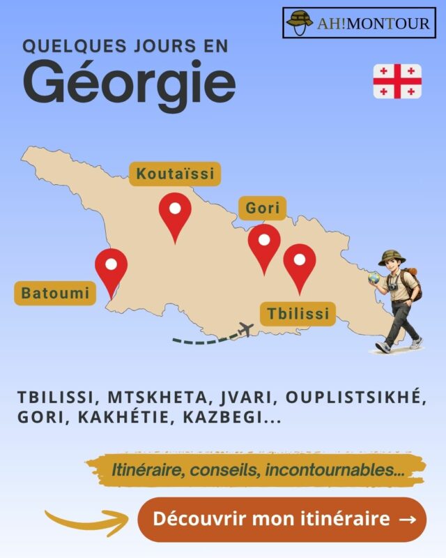 Découvrir mon guide pour préparer un séjour de quelques jours en Géorgie : Tbilissi, Mtskheta, Jvari, Ouplistsikhé, Gori, Kakhétie, Kazbegi...